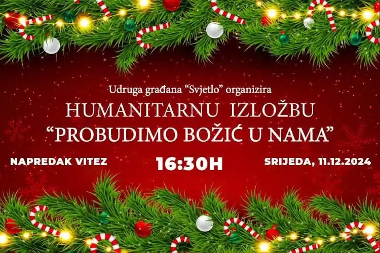 UG Svjetlo: Humanitarna izložba ”Probudimo Božić u nama”