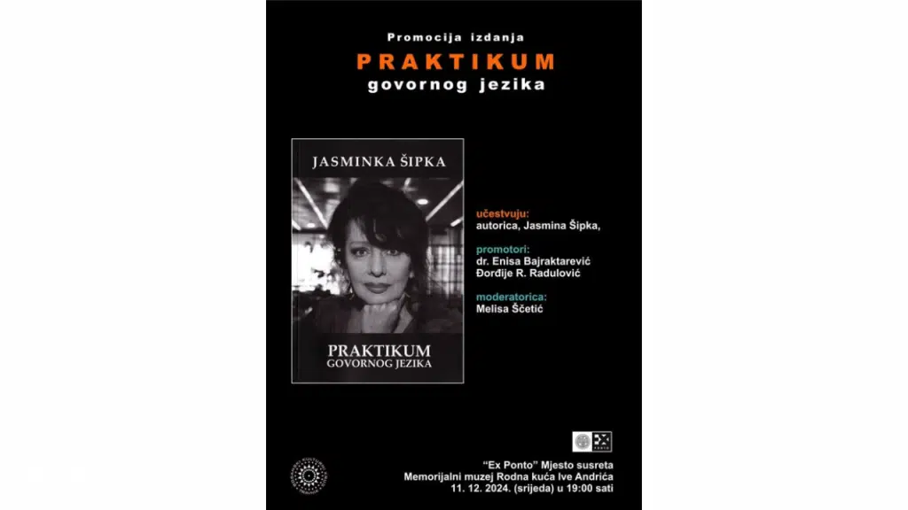 NAJAVA: Promocija knjige “Praktikum govornog jezika” Jasminke Šipke u Travniku