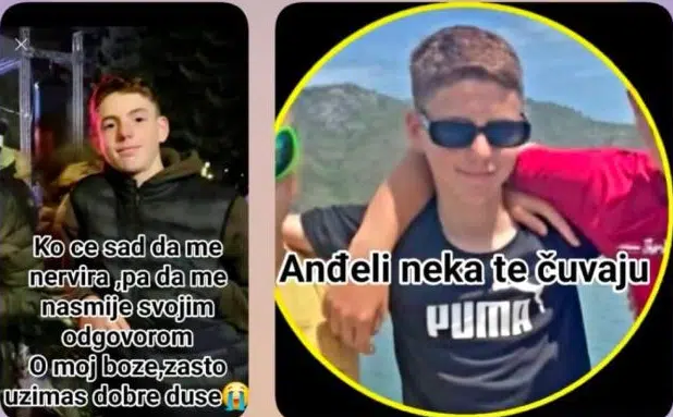 (FOTO) OVO JE DJEČAK (13) KOG JE UBIO MARTINOVIĆ NA CETINJU Drugari se opraštaju od mališana: Časovi više neće biti isti bez tebe