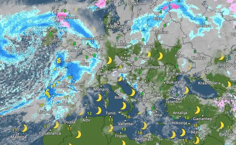 UPOZORENJE NA SNAZI Novi snažan ciklon juri ka Еvropi