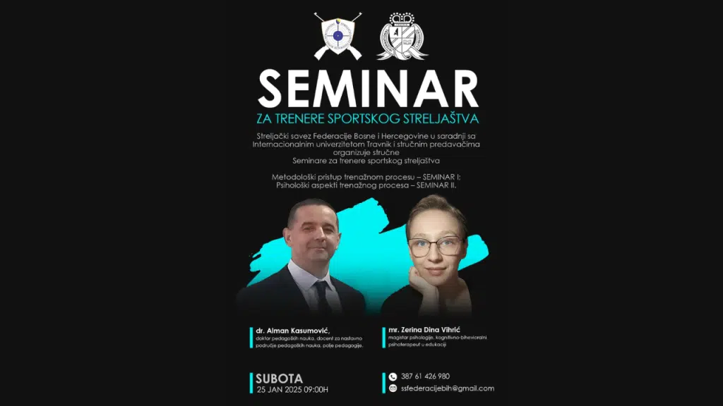 Uskoro u Travniku stručni seminari za trenere sportskog streljaštva