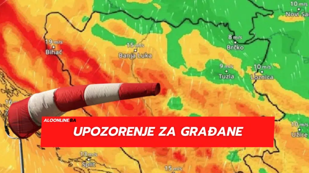 OBAJVLJEŠTENJE ZA GRAĐANE Stiže nagla promjena vremena