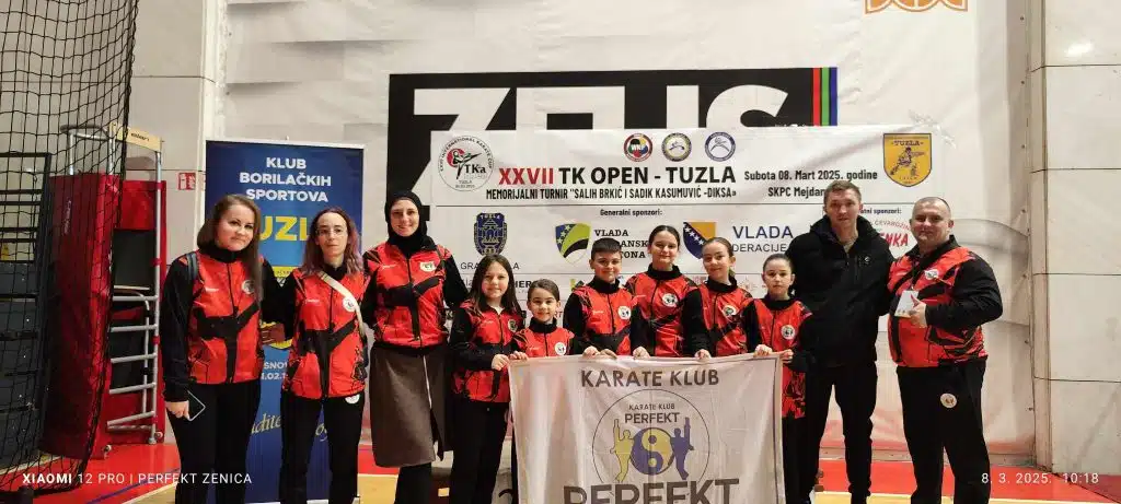 KK Perfekt Zenica: Ejna Bešo najuspešnija takmičarka 27. međunarodnog karate turnira TK Open u Tuzli