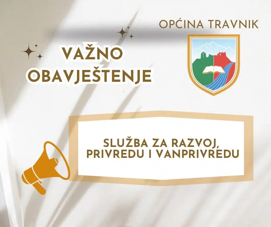 Služba za razvoj privredu i vanprivredu Općine Travnik – U toku ažuriranje brojnog stanja životinja