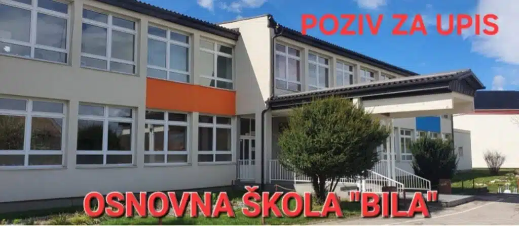 OŠ Bila: Poziv za upis djece u prvi razred
