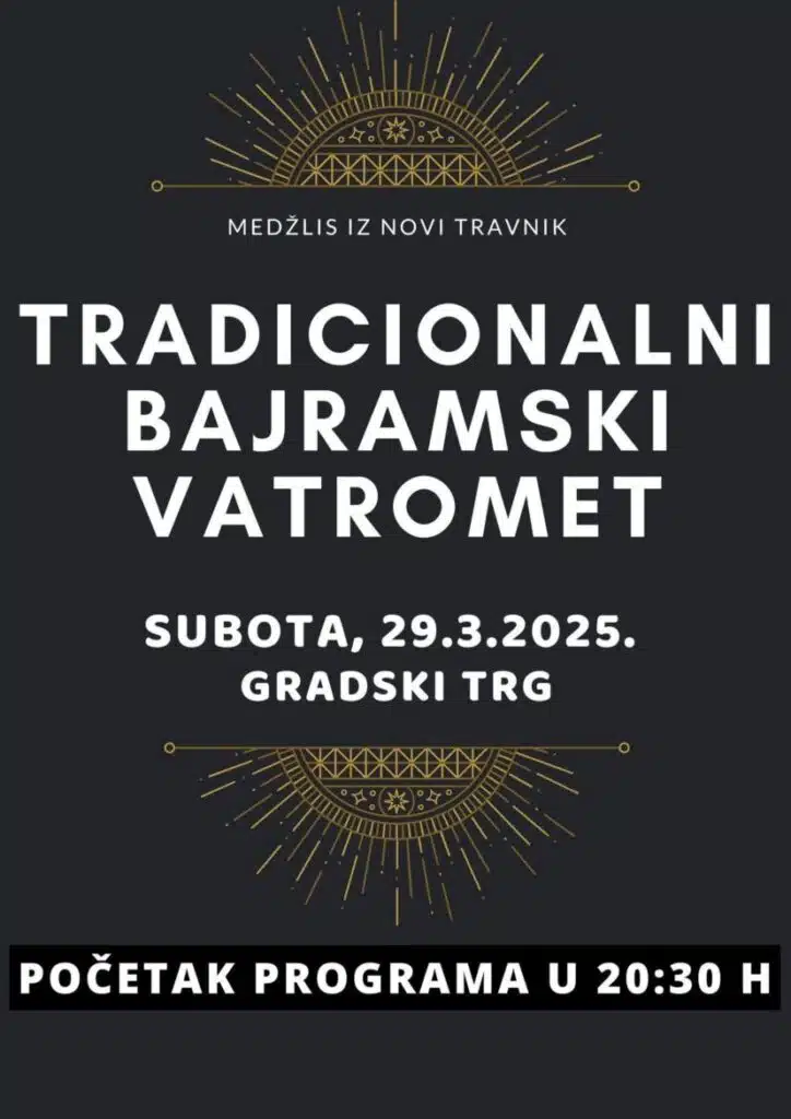 U Novom Travniku vatromet povodom nastupajućeg Bajrama