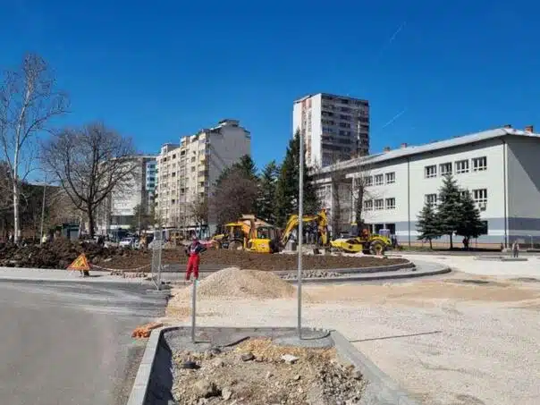 U toku završni radovi na kružnom toku Slatina u Tuzli