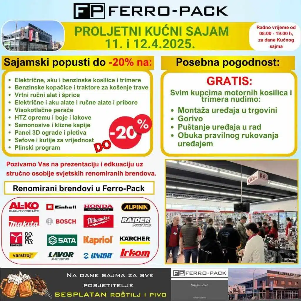 Ferro-Pack: Posjetite proljetni kućni sajam