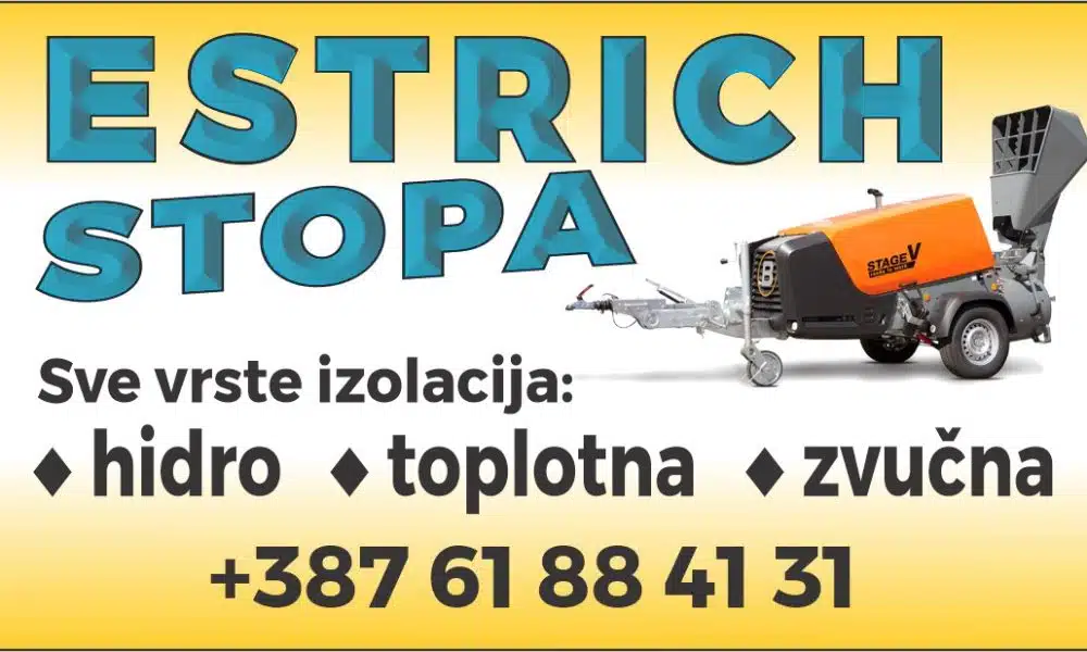 Firma “Estrich Stopa” iz Travnika Vaš partner za kvalitetnu izolaciju