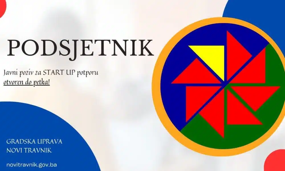 Novi Travnik: Javni poziv za Start Up otvoren do petka