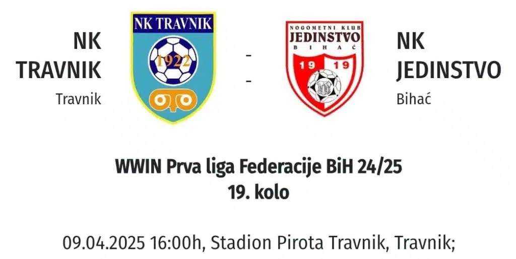 Travnik na Piroti dočekuje Jedinstvo