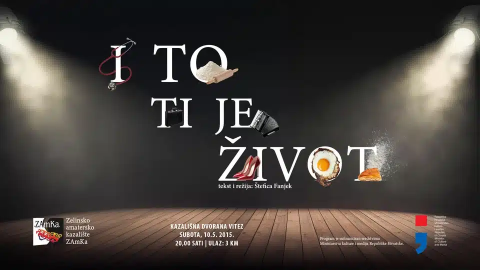Komedija “I to ti je život” ove subote u Kazališnoj dvorani Vitez