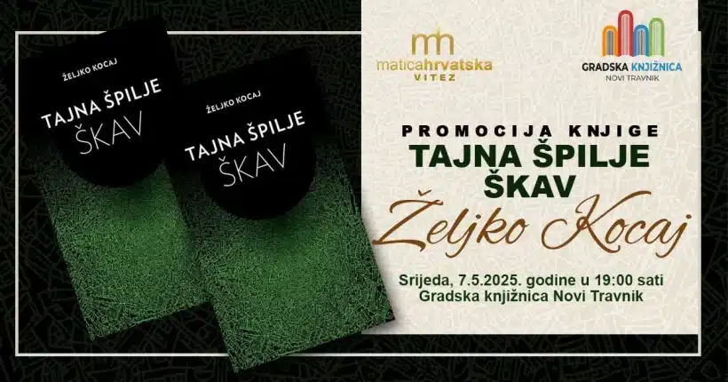 U Novom Travniku promocija romana Tajna Špilje Škav