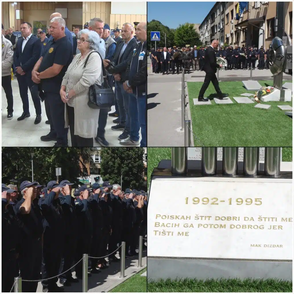 Obilježena 33. godišnjica od agresije na Tuzlu i BiH : Sjećanje na poginule policajce i doprinos pripadnika policije (VIDEO)