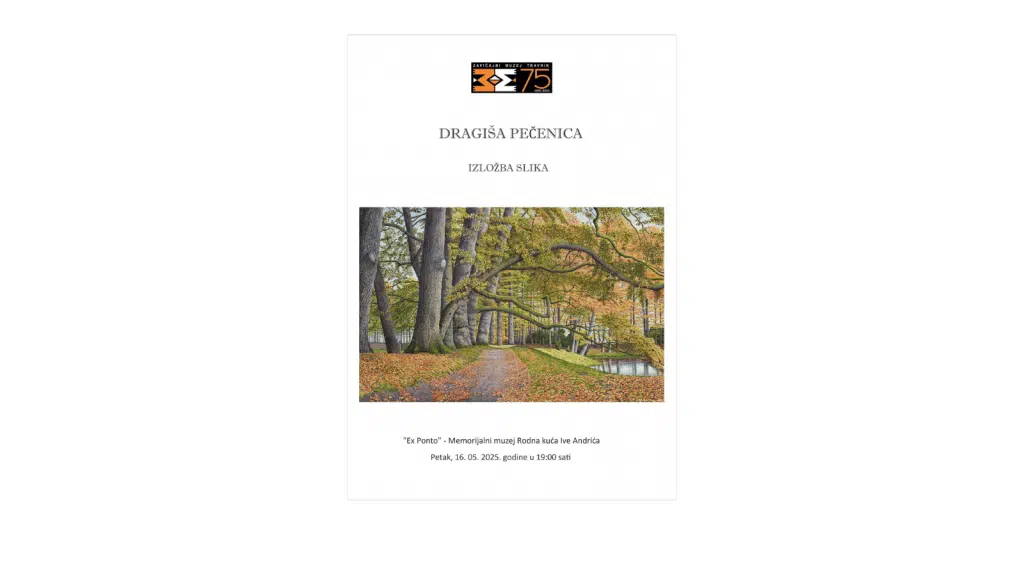 Izložba Dragiše Pečenica u Travniku nakon tri decenije