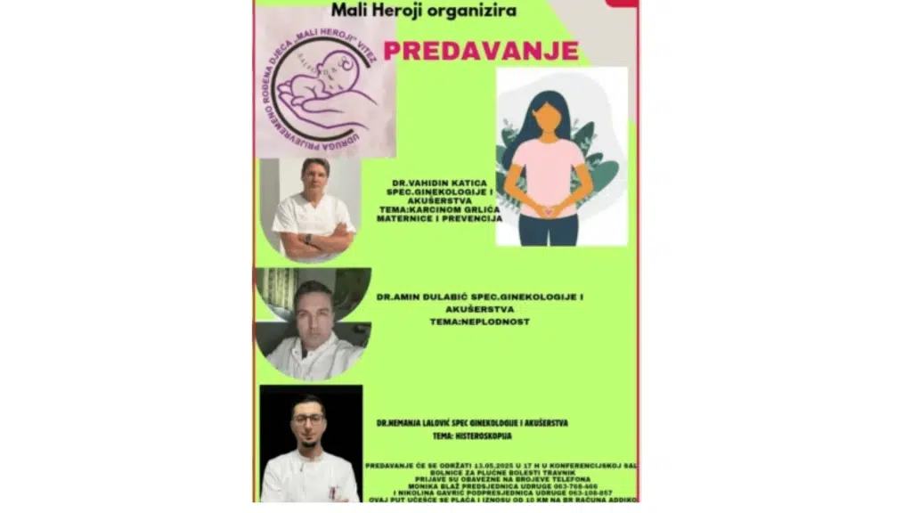 Travnik domaćin stručnog predavanja o reproduktivnom zdravlju, sav prihod za ide dječiju onkologiju