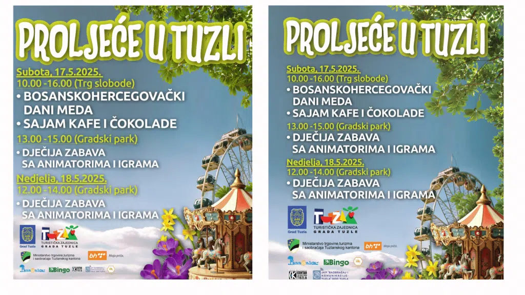 Vikend u znaku slatkiša i zabave: “Proljeće u Tuzli” donosi bogat program za cijelu porodicu