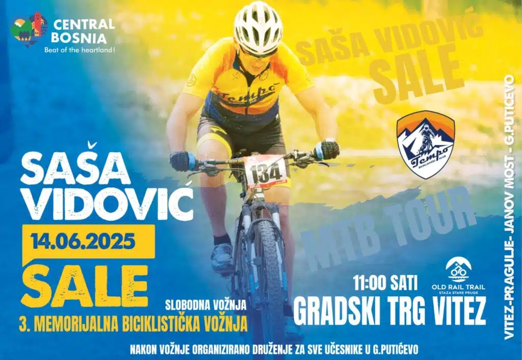 Najava: Memorijalna MTB biciklistička vožnja u čast Saše Vidovića u Vitezu