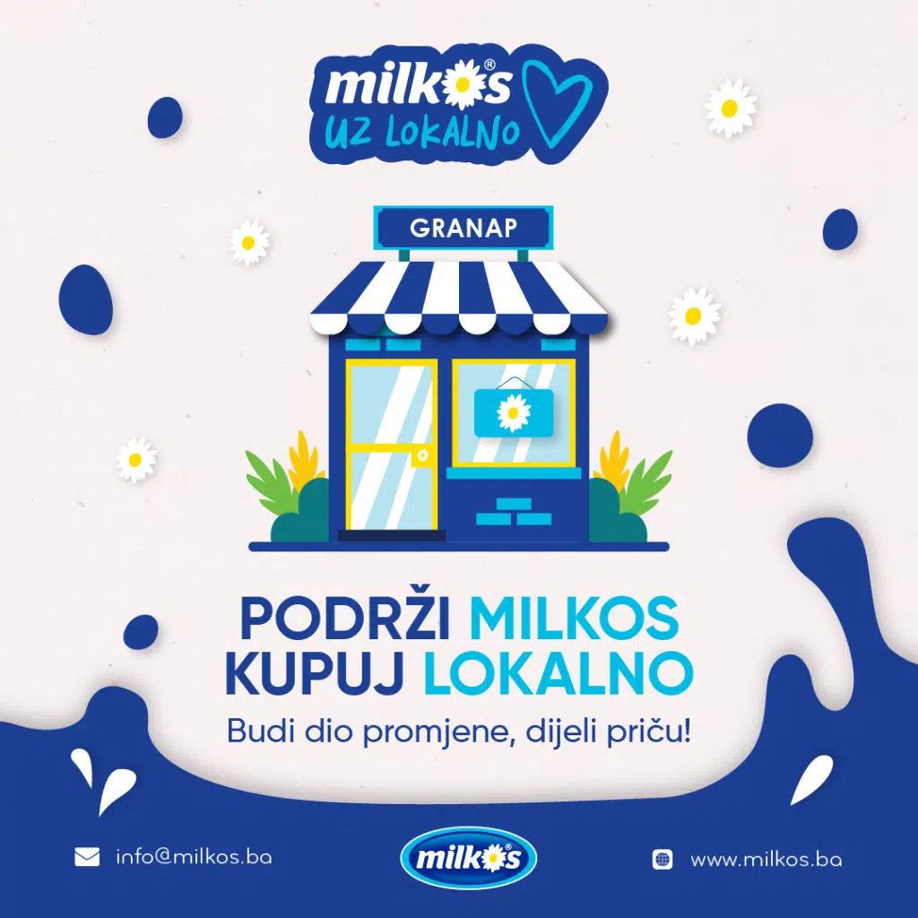 Društveno odgovorni projekat „Milkos srcem uz lokalno“: 4 mjeseca sniženih cijena u preko 300 malih granapa