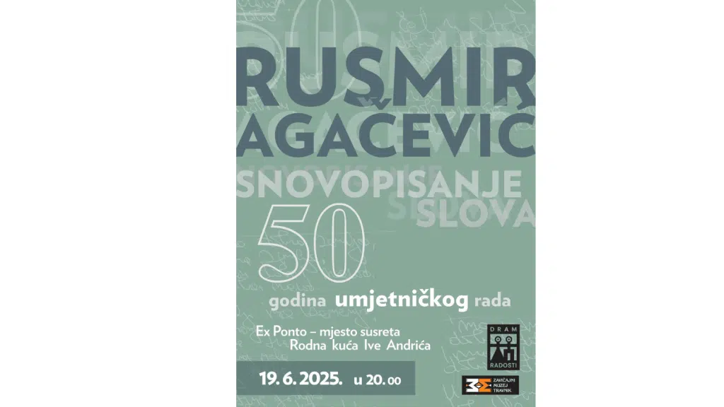 “Snovopisanje slova”: Rusmir Agačević obilježava 50 godina umjetničkog rada