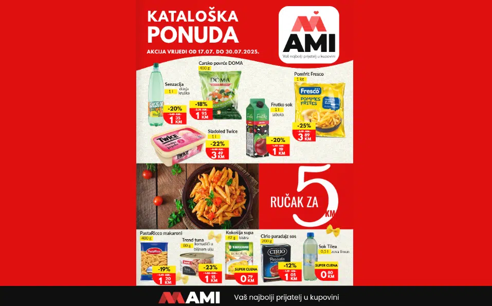 Novi katalog AMI marketa sa odličnim cijenama i posebnim akcijama