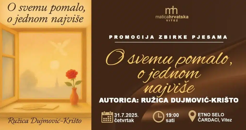 U četvrtak promocija knjige “O svemu pomalo, o jednom najviše”