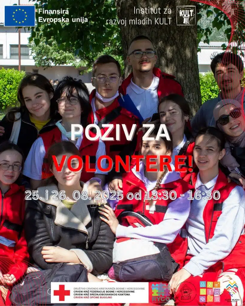 Crveni križ Bugojno poziva sve mlade ljude da postanu dio naše velike humanitarne porodice