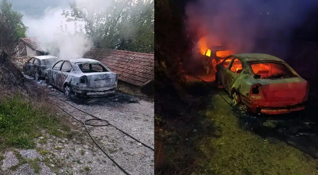 Dva automobila izgorjela kod Jablanice