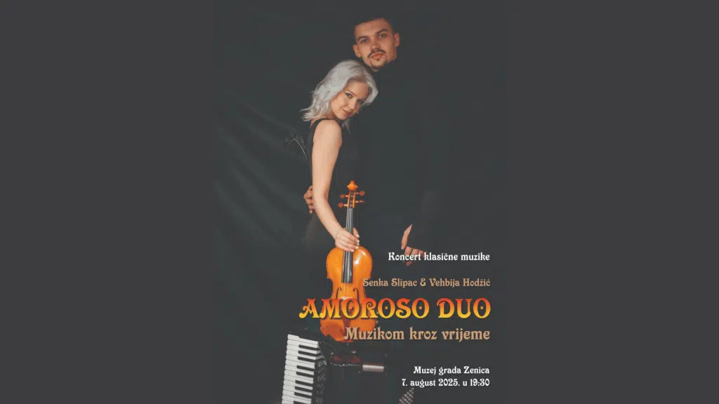 Koncert klasične muzike: Senka Slipac & Vehbija Hodžić – Amoroso Duo u Muzeju grada Zenica