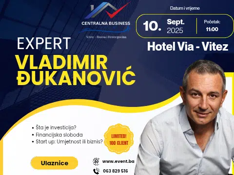 Centralna Business forum Vitez: Danas veliki Masterclass sa Vladimirom Đukanovićem u Vitezu