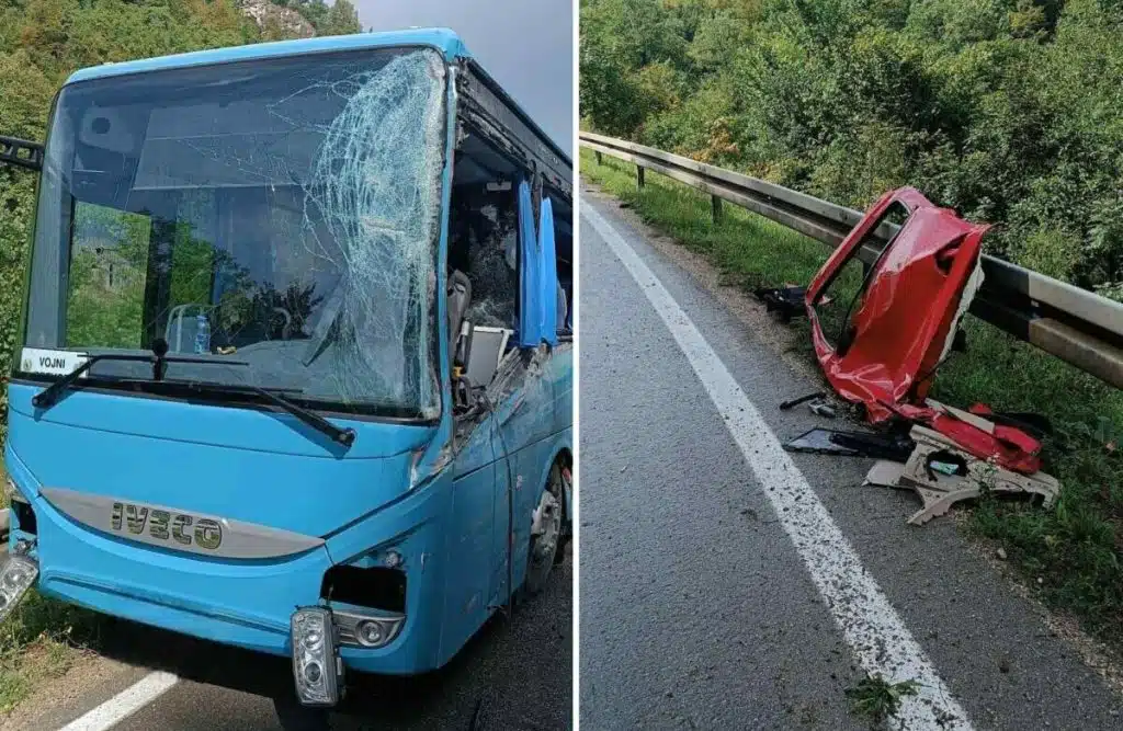 U sudaru autobusa i kamiona ozlijeđeni pripadnici OS BiH