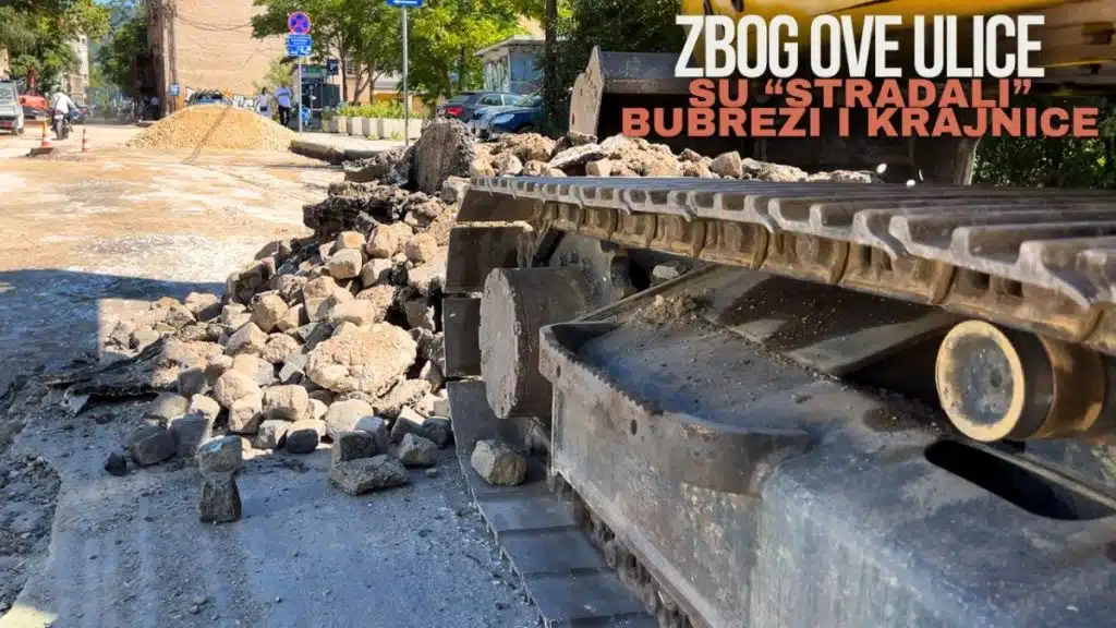 Video/ Ulica zbog koje su stradali bubrezi i krajnice: Počela rekonstrukcija jedne od najgorih ulica u centru grada