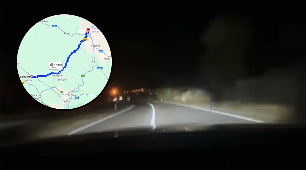 Od Ljubuškog do Mostara za 17 minuta: MUP ŽZH traga za bahatim vozačem