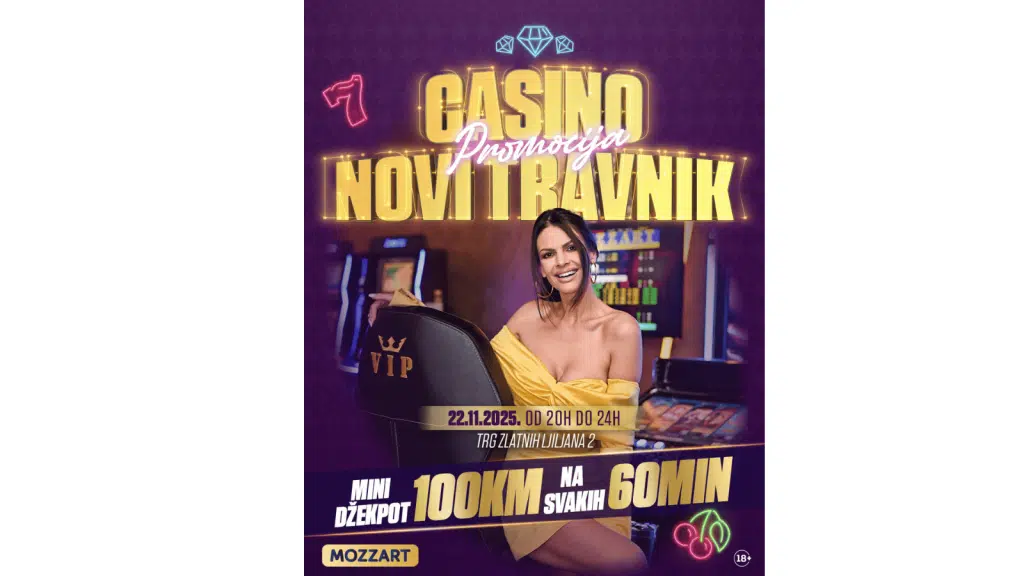 Nezaboravna subota u Novom Travniku: Mozzart kazino sprema veliku žurku i bogate nagrade