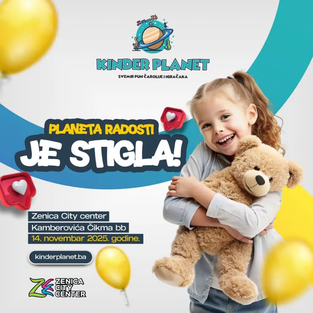 Otvaranje KINDER PLANETA u Zenici – svemir čarolije za najmlađe stiže 14. novembra!