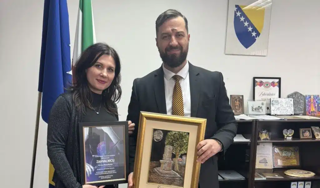 Zahvalnica ministru Mušiji za podršku projektu „EX YU Rock & Movie Music Performance“