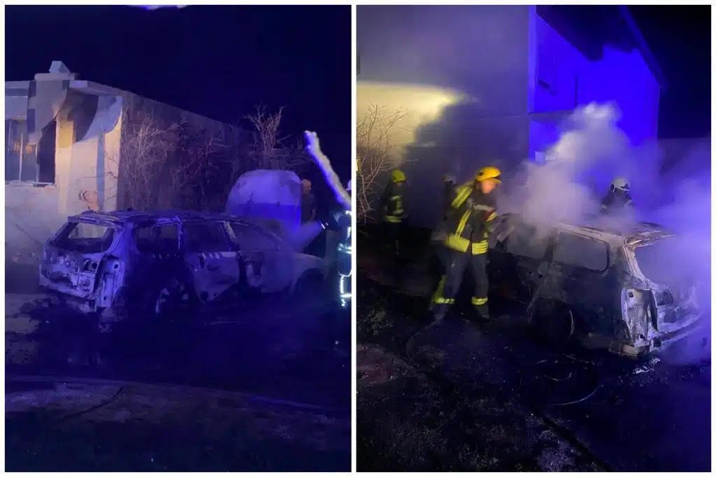 Mostar: U Bijelom Polju u potpunosti izgorio automobil, interveniralo sedam vatrogasaca