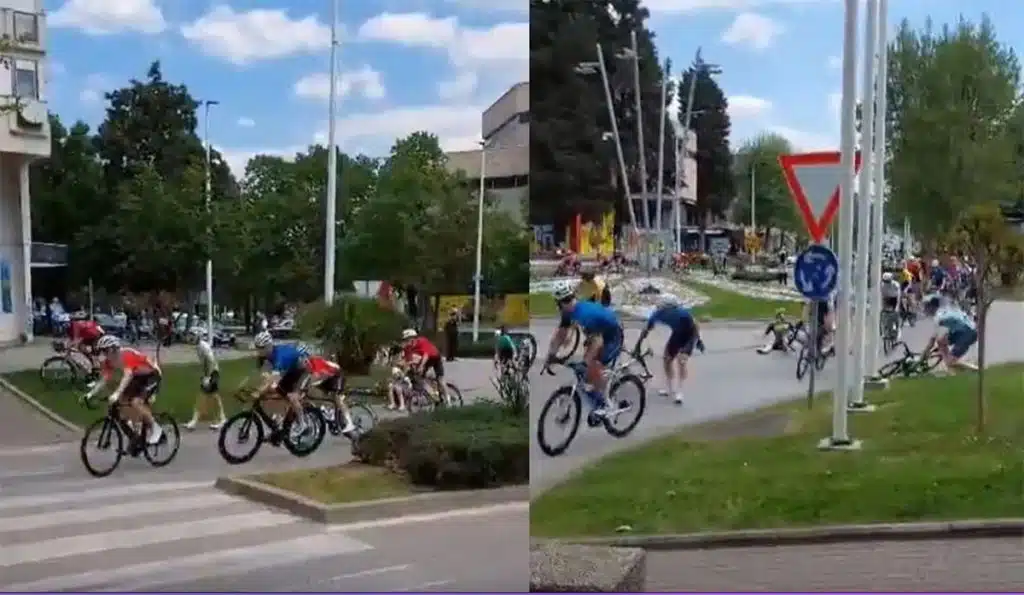 Nesreća na Tour of BiH: Više biciklista palo pri izlasku iz kružnog toka u Čapljini