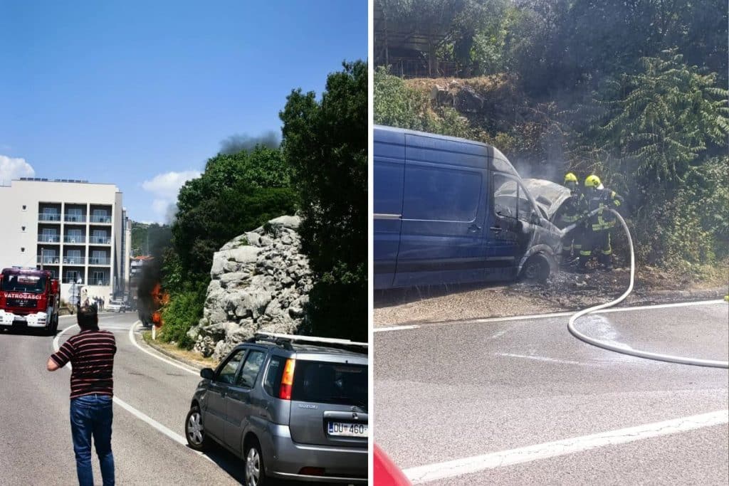Hercegovina: Zapalio se kombi, intervenirali vatrogasci