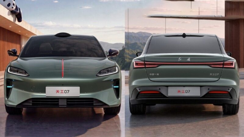 Hongqi Tiangong 07: Limuzina s pogonom na zadnje ili sva četiri točka
