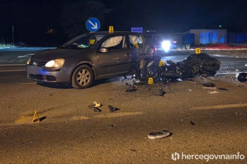 Mostar: Dvije osobe teško ozlijeđene u prometnoj nesreći