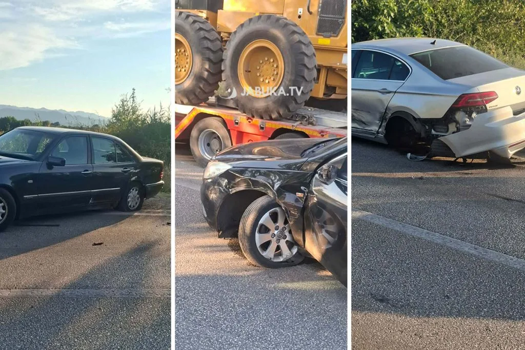 Sudar triju automobila u Proboju, cesta bila privremeno zatvorena