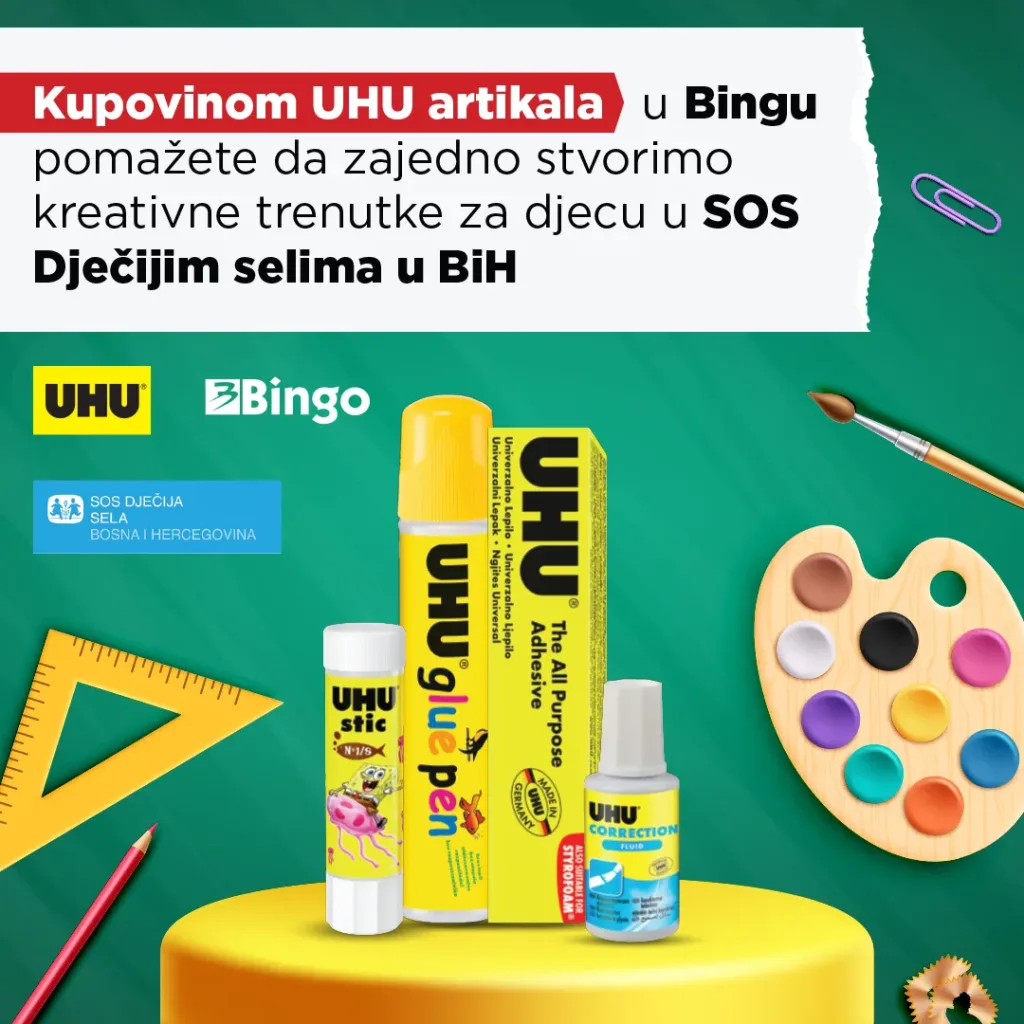 Kreativnost počinje malim koracima: UHU, Orbico i Bingo uz SOS Dječija sela u BiH