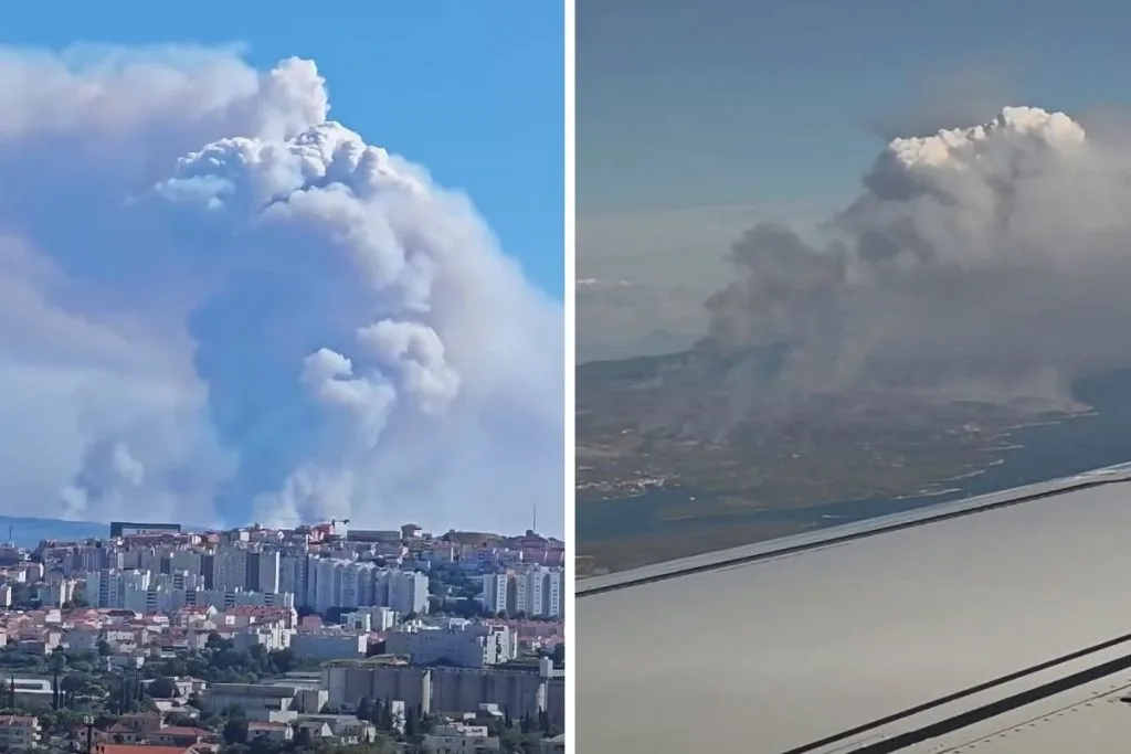 Požar na Braču izvan kontrole: Izgorjelo više od 3.000 hektara šume, na terenu 174 vatrogasca