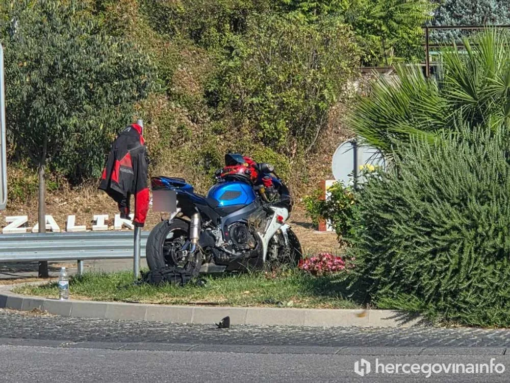 Prometna nesreća u Mostaru, ozlijeđen motociklist